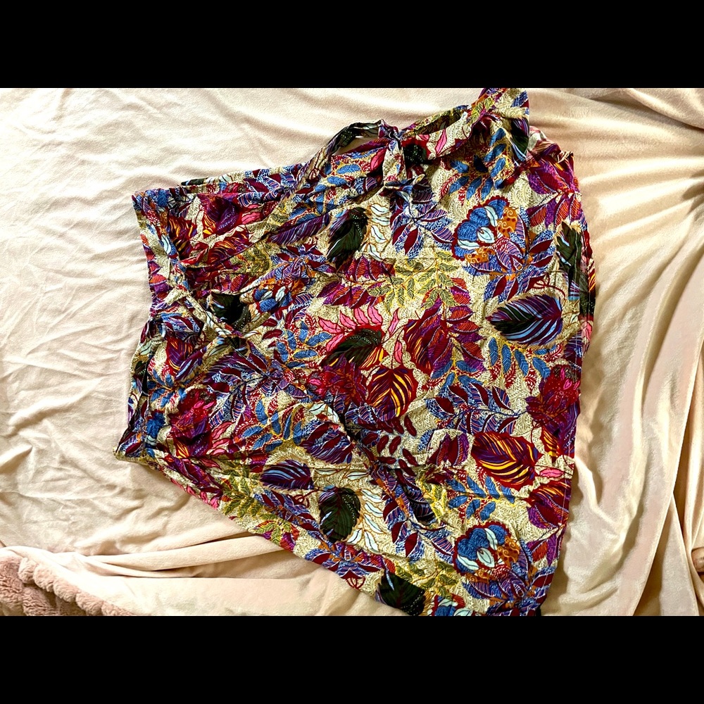 Dress Barn Mid-Length Skirt with Tie in Front